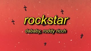 DaBaby  ROCKSTAR Lyrics ft Roddy Ricch  brand new lamborghini cop car [upl. by Vasilek]