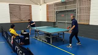 2024 NSW veterans table tennis div 1 Alex Tyson vs Waver Liu set 2 [upl. by Bodrogi]