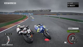 MotoGP 18  Andrea Locatelli  Moto2  Wet Race  Aragon Circuit  3 Laps  Gameplay [upl. by Alicul420]