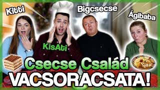 CSECSE CSALÁD VACSORACSATA 1 🍝 Felrobbant a tál 😱 [upl. by Johnath]