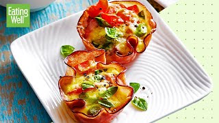 TomatoParmesan Mini Quiches For a LowCarb HighProtein Breakfast  Prep School  EatingWell [upl. by Ajad]