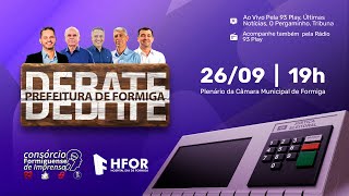 O PERGAMINHO  ELEIÇÕES 2024  Debate com os candidatos a Prefeito de FormigaMG [upl. by Islaen265]