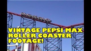 Vintage Pepsi Max Big One Roller Coaster Footage Blackpool Pleasure Beach England [upl. by Nierman]