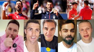 Famous Reaction On Novak Djokovic Historic Gold Medal Win  Paris Olympic 2024 [upl. by Miharbi]