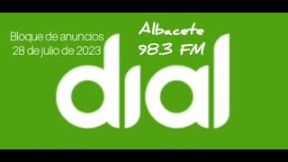 Cadena Dial Albacete bloque de anuncios 280723 [upl. by Nehpets]