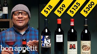 Sommelier Compares Cheap vs Expensive Wines 18300  World of Wine  Bon Appétit [upl. by Roma108]