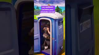 Les meilleur cachette pour atteindre unreal abotoi abonnetoi fortniteclips fortnite [upl. by Odla]