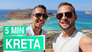 Kreta in 5 Minuten ☀🌈 An der Küste von Heraklion bis Chania [upl. by Anual]