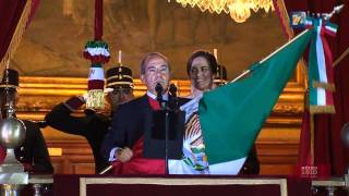 Bicentenario Independencia México  Ceremonia Protocolaria del Grito Bicententario HD [upl. by Tshombe418]