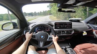 2022 BMW X3 xDrive30i POV ASMR Walkaround and Test Drive [upl. by Accisej]