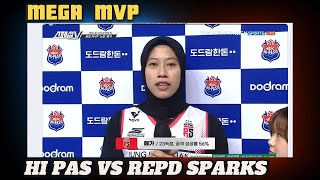 HI PASS VS RED SPARKS MEGA MVP  HAJAR HI PASS 30 DI KANDANG [upl. by Luann]