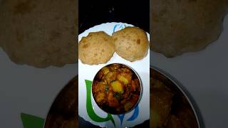 Todays Dinner youtubeshorts shorts trending puri n damaludinner [upl. by Kcirreg]