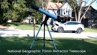 National Geographic 70mm Refractor Telescope Review [upl. by Peednus]