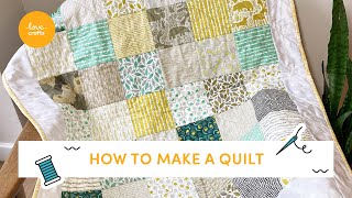 Ultimate Beginners guide to making a Quilt  Step by step tutorial [upl. by Asilanna]