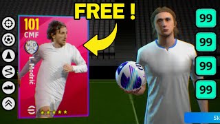 HOW TO TRAIN FREE ICONIC MODRIC MAX LEVEL  EFOOTBALL 2024 MOBILE [upl. by Arquit229]