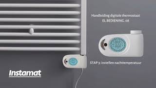 Instamat Thermostaat Handleiding STAP 3  instellen nachttemperatuur [upl. by Htiek936]