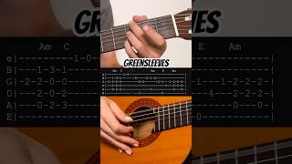 How to play Greensleeves on guitar with tabs [upl. by Eimaral]