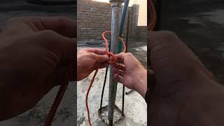 How to tie double bowline knot how rope [upl. by Atirahc]