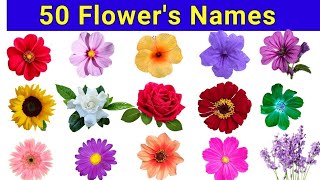 50 Flowers Names in English  Learn Flowers names  Learn English [upl. by Tait]