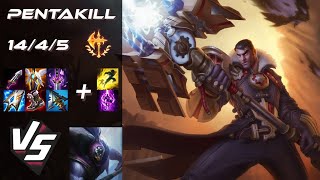 TOP Jayce vs Jax PENTAKILL  EU Challenger Patch 1418 [upl. by Pul]