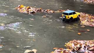 Ford bronco going off road in the creek 2024 automobile rccars [upl. by Kaslik226]