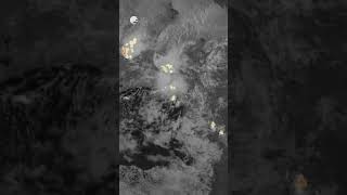 Lightning activity in the Intertropical Convergence Zone from space 🛰⚡️ [upl. by Nahtanohj]