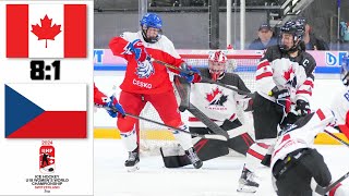 CANADA VS CZECHIA HIGHLIGHTS 2024 IIHF WOMAN´S WORLD CHAMPIONSHIP [upl. by Etteniotna]