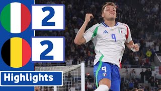 ITALY VS BELGIUM  2 2   HIGHLIGHTS  UEFA NATIONS LEAGUE [upl. by Ornstead]