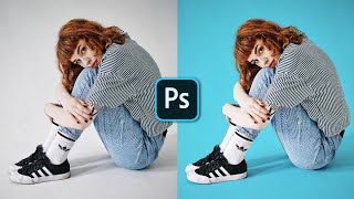 How to Change Background Color in Photoshop  1 Minute Tutorial [upl. by Yrevi]