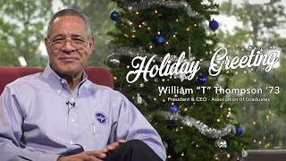 Holiday Greeting From William quotTquot Thompson 73 President amp CEO of the AOG December 2016 [upl. by Klatt77]