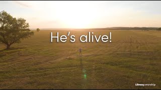 Christ the Lord Is Risen Today Hes Alive Lyric Video [upl. by Cote]