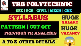 TRB POLYTECHNIC EEE  ECE  CIVIL  MECHANICAL  CSE PREPARATION 2025  TRB POLYTECHNIC NEWS TODAY [upl. by Vena]