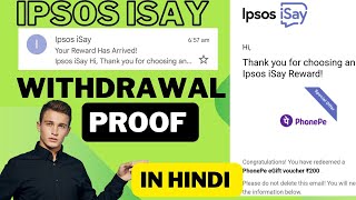 ipsos isay payment proof  ipsos isay withdrawal [upl. by Auqeenwahs890]