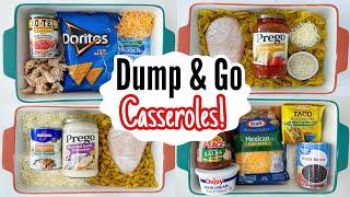 DUMP amp GO CASSEROLES  5 Quick amp BudgetFriendly Casserole Dinner Recipes Made EASY  Julia Pacheco [upl. by Ruhtua911]