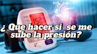 ¿ Que hacer si se me sube la presión diabetes medicina cardiologiaterapiaintensiva nicaragua [upl. by Airbmak]