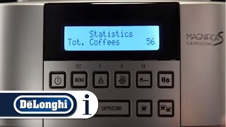 How to View Statistics of Your DeLonghi Magnifica S ECAM 22360S Coffee Machine [upl. by Tim]