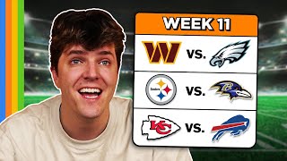 Predicting Every Week 11 NFL Game [upl. by Michaella]