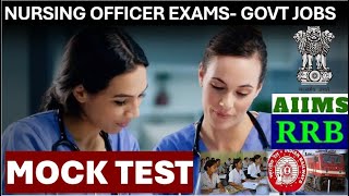 RRBAIIMS MOCK TESTSGOVT NURSING OFFICER [upl. by Irim]