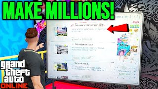 How To Make Millions With Auto Shop Contracts In GTA 5 Online Solo Money Guide [upl. by Inattirb476]