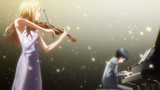 Shigatsu wa Kimi no Uso  Tributo  Hikaru Nara  Piano VS Vi [upl. by Annwahsal]