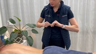 Back taping for lumbar spine facet joint irritation [upl. by Jeremiah347]