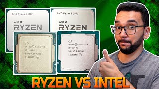 CORE i5 VS Ryzen 5  Qual o MELHOR i5 10400 VS i5 11400 vs R5 3600 VS R5 5500 [upl. by Lasky]