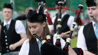 Amazing Grace  Dufftown Highland Games 2015 [upl. by Enram]