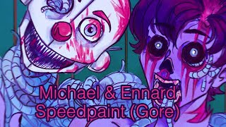 Scooped Michael  Ennard  FNaF gore speedpaint [upl. by Aniles]