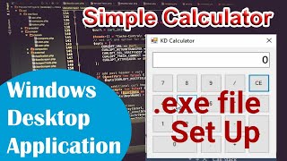 windowsdesktopapplication  Simple Calculator  Create exe file for C Project [upl. by Jesselyn]