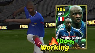 Trick To Get 105 Rated Epic Patrick Vieira In eFootball 2025 Mobile 🔥🔔 100 Working [upl. by Nnaharas]