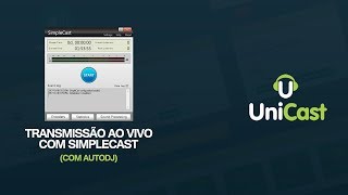 TRANSMITINDO AO VIVO COM SIMPLECAST  COM AUTODJ [upl. by Seagrave682]