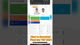 AP TET RESULTS 2024  how to download Tet FINAL KEY  TET Response sheet DOWNLOAD  latest update [upl. by Aivatan512]