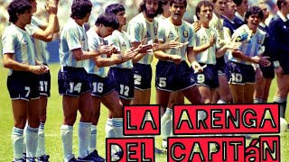 MARADONA SUEÑO BENDITO  La arenga de Maradona previo al primer partido del Mundial 86 [upl. by Aroc309]