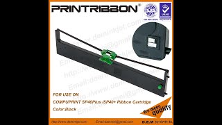 Compuprint PRK62876SP40 PlusSP40 ribbon cartridge [upl. by Nednarb934]